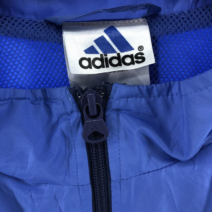 00'S adidas windbreaker, men's size M polyester navy blue type Vintage Second Hand