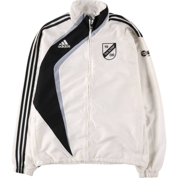 00'S adidas windbreaker, men's size M polyester white type Vintage Second Hand