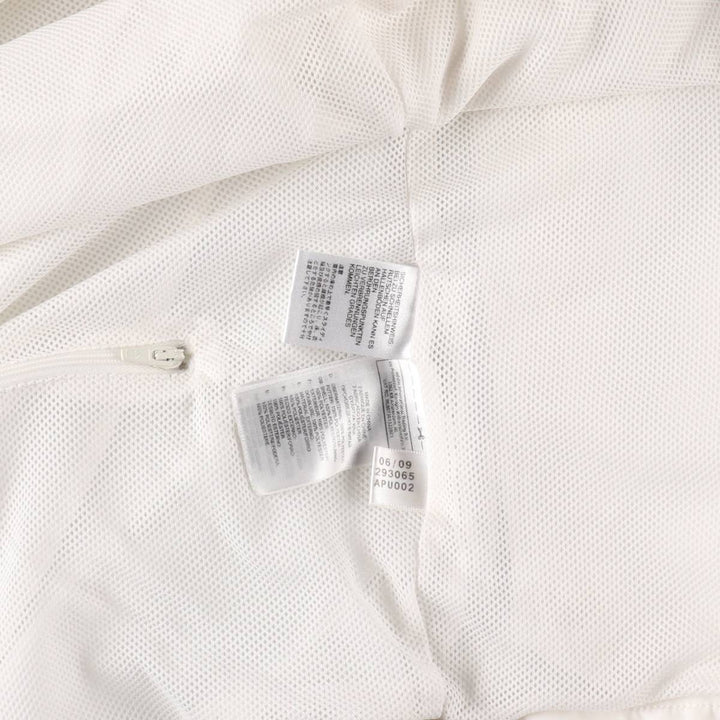 00'S adidas windbreaker, men's size M polyester white type Vintage Second Hand