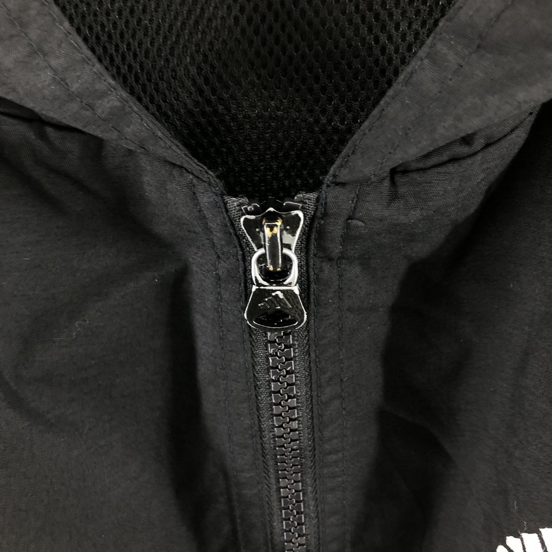 00'S Adidas nylon hoodie, men's XL size Nylon black type Vintage Second Hand