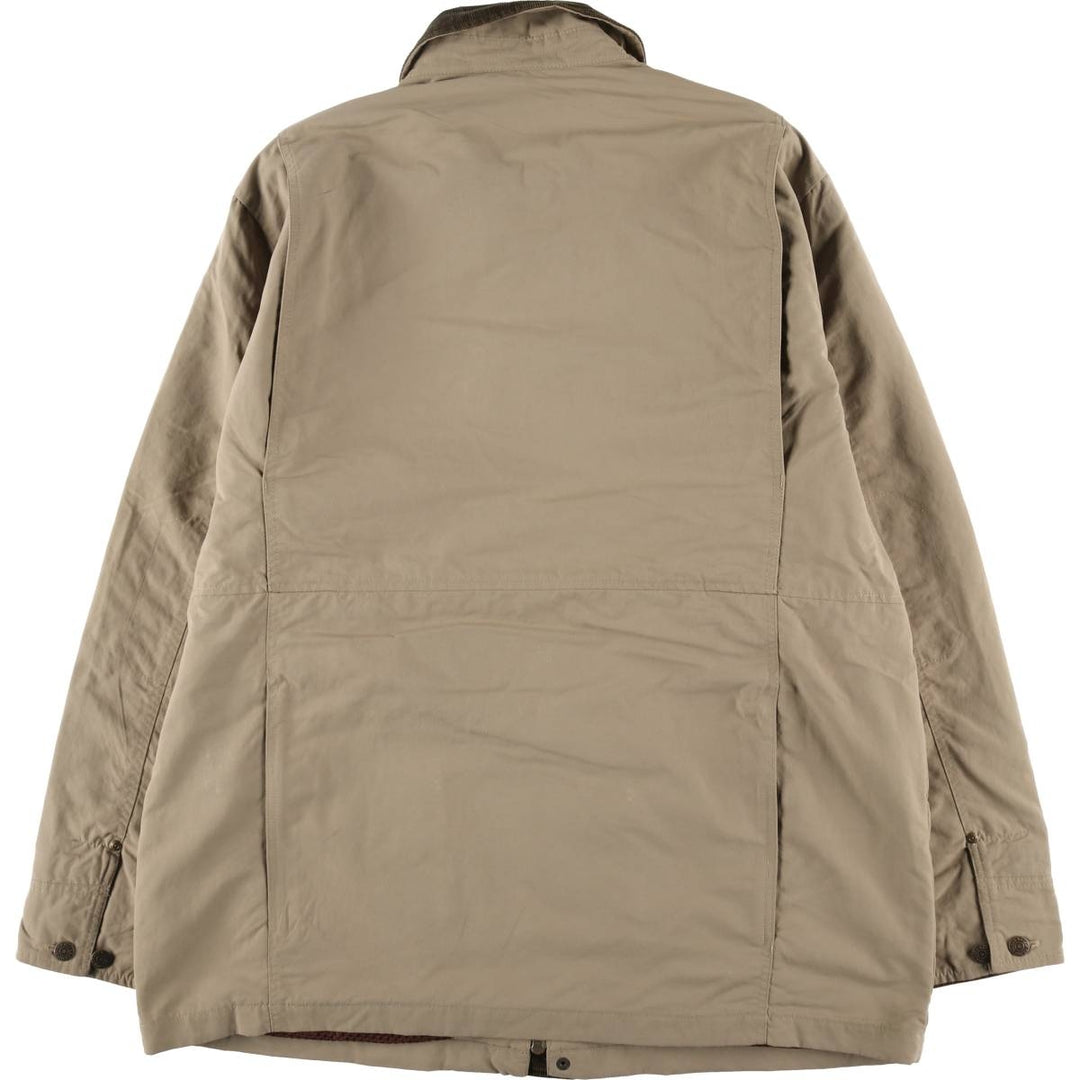 Eddie Bauer Hunting Jacket, Men's Size L Nylon Beige type Vintage Second Hand