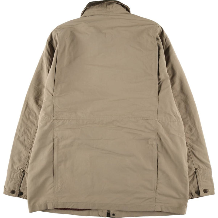 Eddie Bauer Hunting Jacket, Men's Size L Nylon Beige type Vintage Second Hand