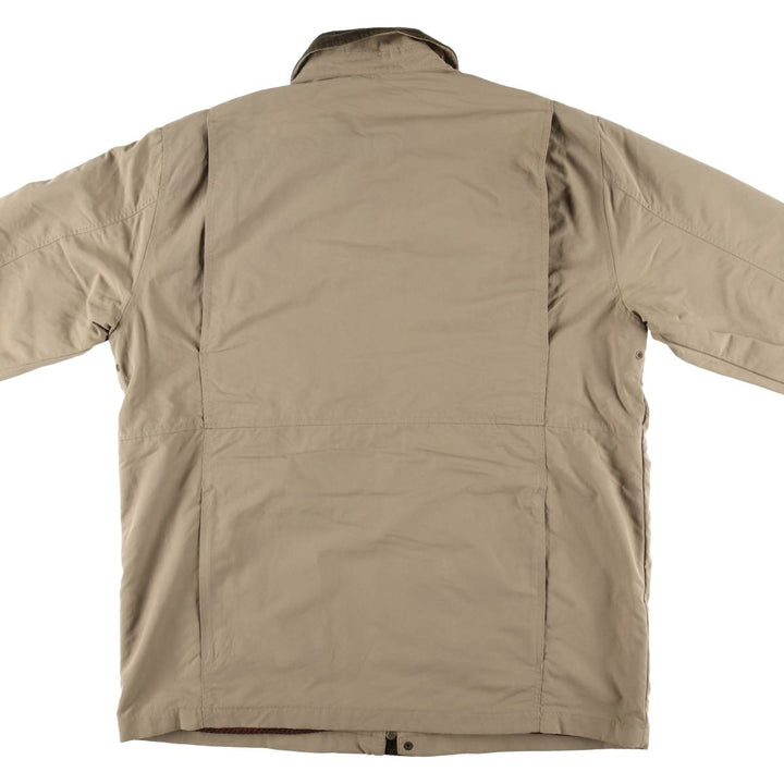 Eddie Bauer Hunting Jacket, Men's Size L Nylon Beige type Vintage Second Hand