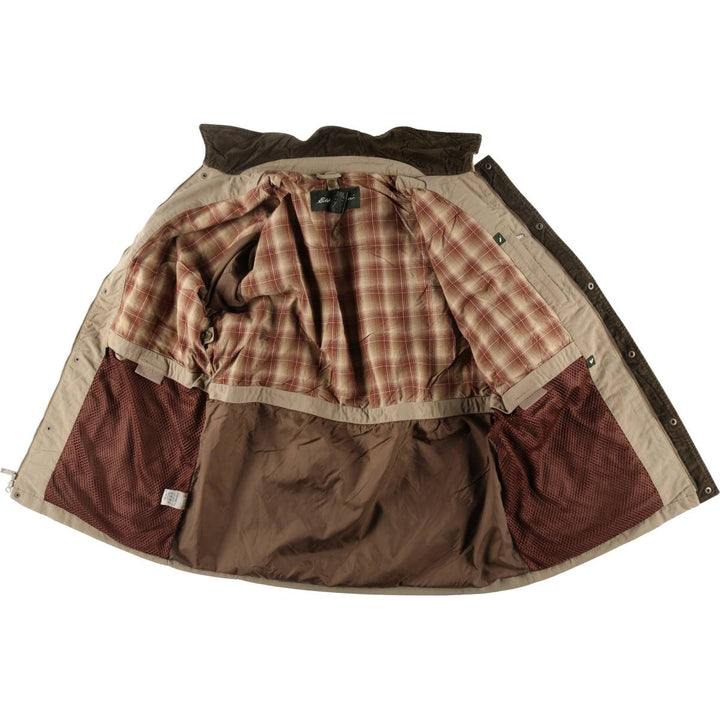 Eddie Bauer Hunting Jacket, Men's Size L Nylon Beige type Vintage Second Hand
