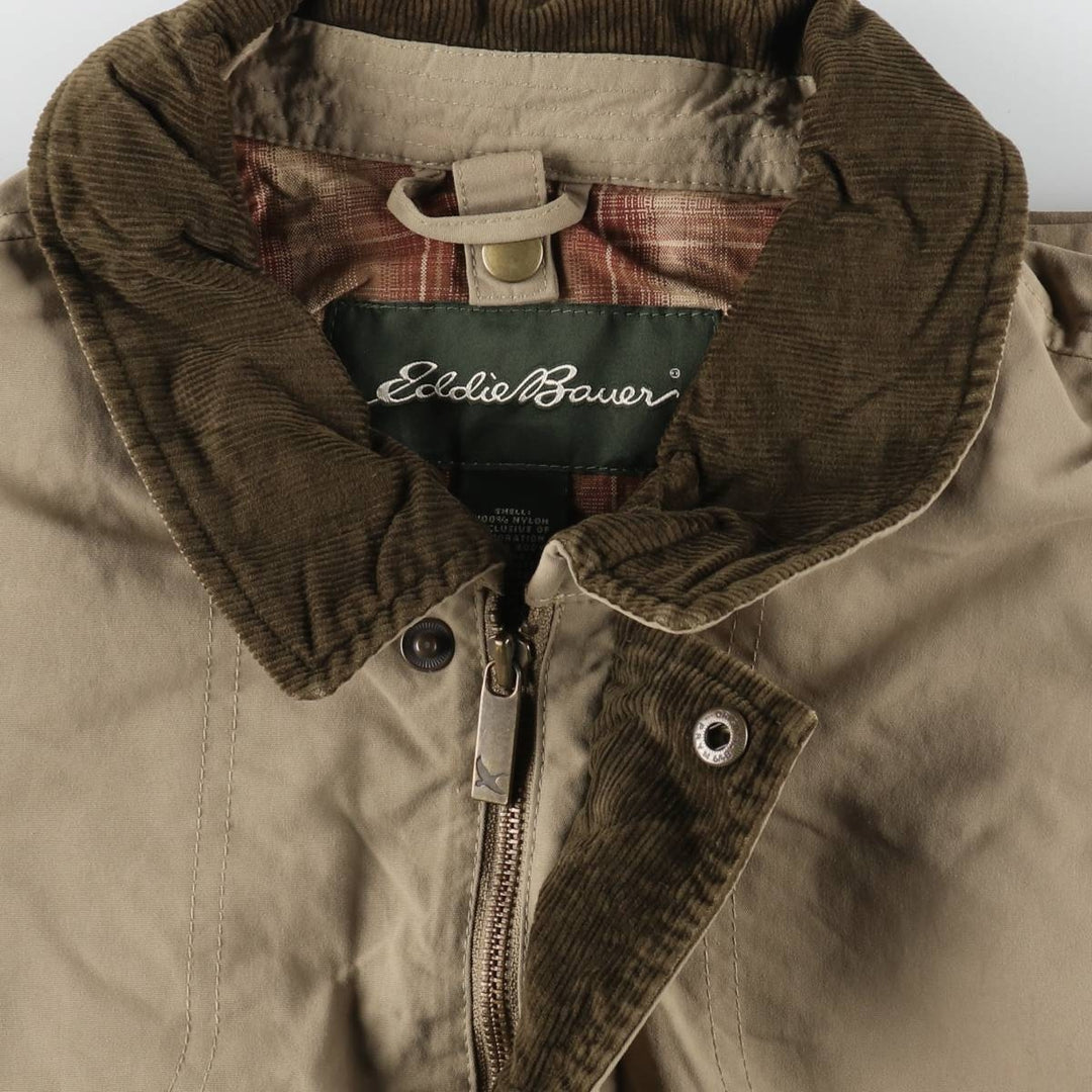 Eddie Bauer Hunting Jacket, Men's Size L Nylon Beige type Vintage Second Hand