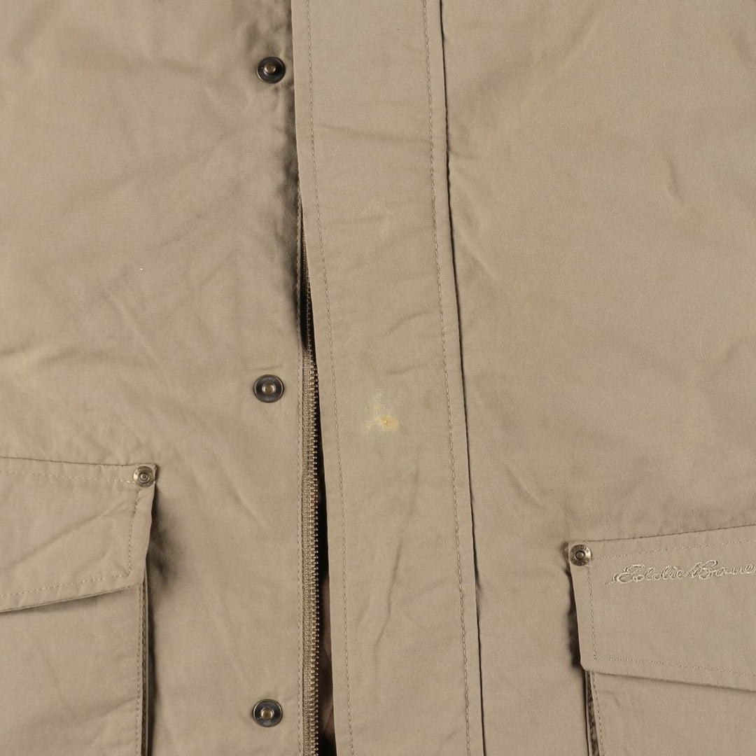 Eddie Bauer Hunting Jacket, Men's Size L Nylon Beige type Vintage Second Hand