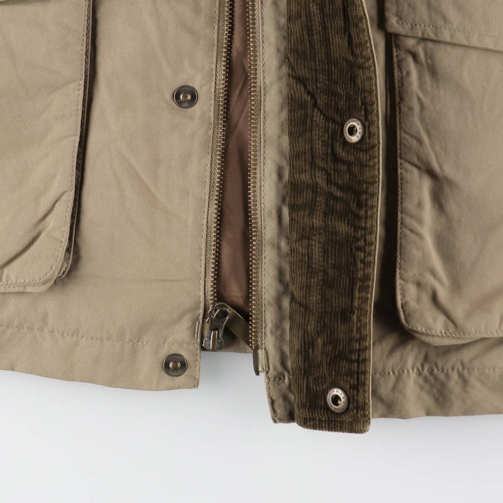 Eddie Bauer Hunting Jacket, Men's Size L Nylon Beige type Vintage Second Hand