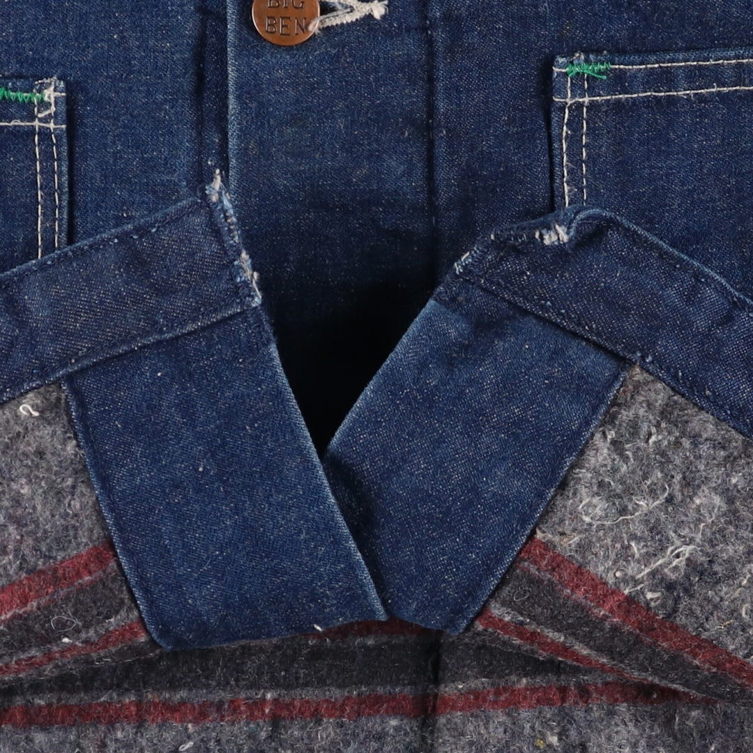 70'S Wrangler Big Ben Denim Coveralls, Made in USA, Men's XXL, Vintage / eaa515548