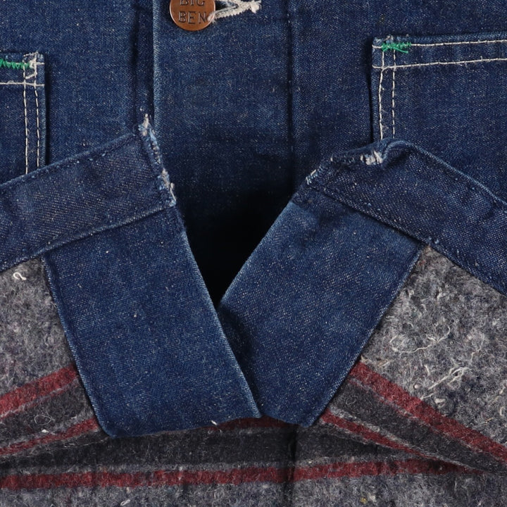70'S Wrangler Big Ben Denim Coveralls, Made in USA, Men's XXL, Vintage / eaa515548