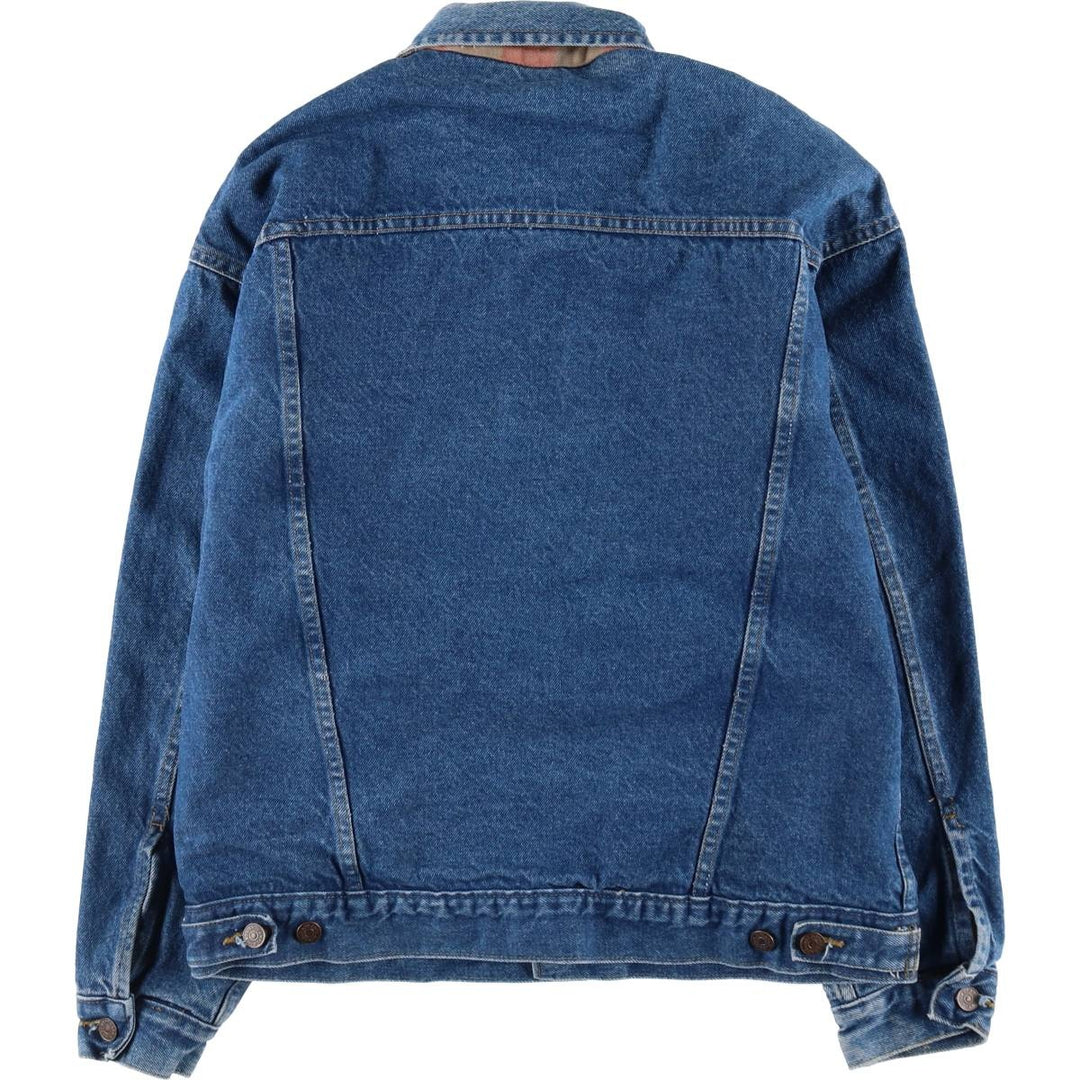 80'S JCPenney PLAIN POCKETS denim jacket, G-jacket, men's size L, vintage /eaa515554