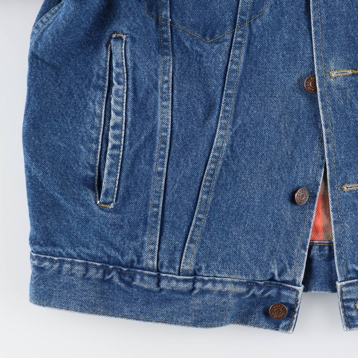 80'S JCPenney PLAIN POCKETS denim jacket, G-jacket, men's size L, vintage /eaa515554