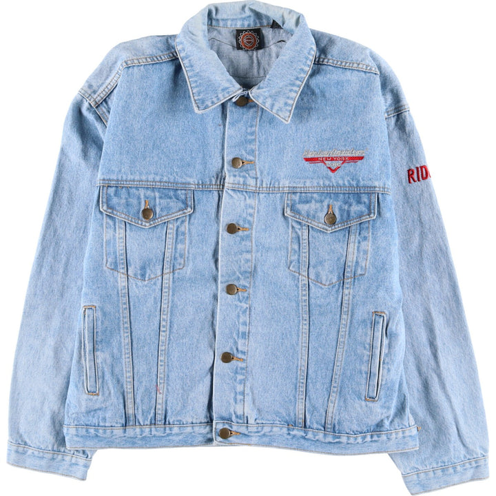 90'S Harley-Davidson Denim Jacket, G-Jean, Men's Size L, Vintage / eaa515559