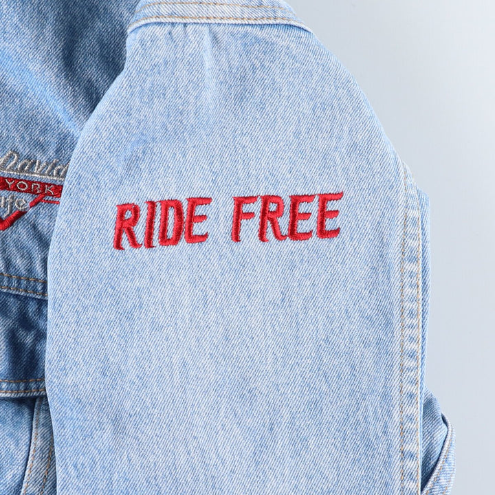 90'S Harley-Davidson Denim Jacket, G-Jean, Men's Size L, Vintage / eaa515559