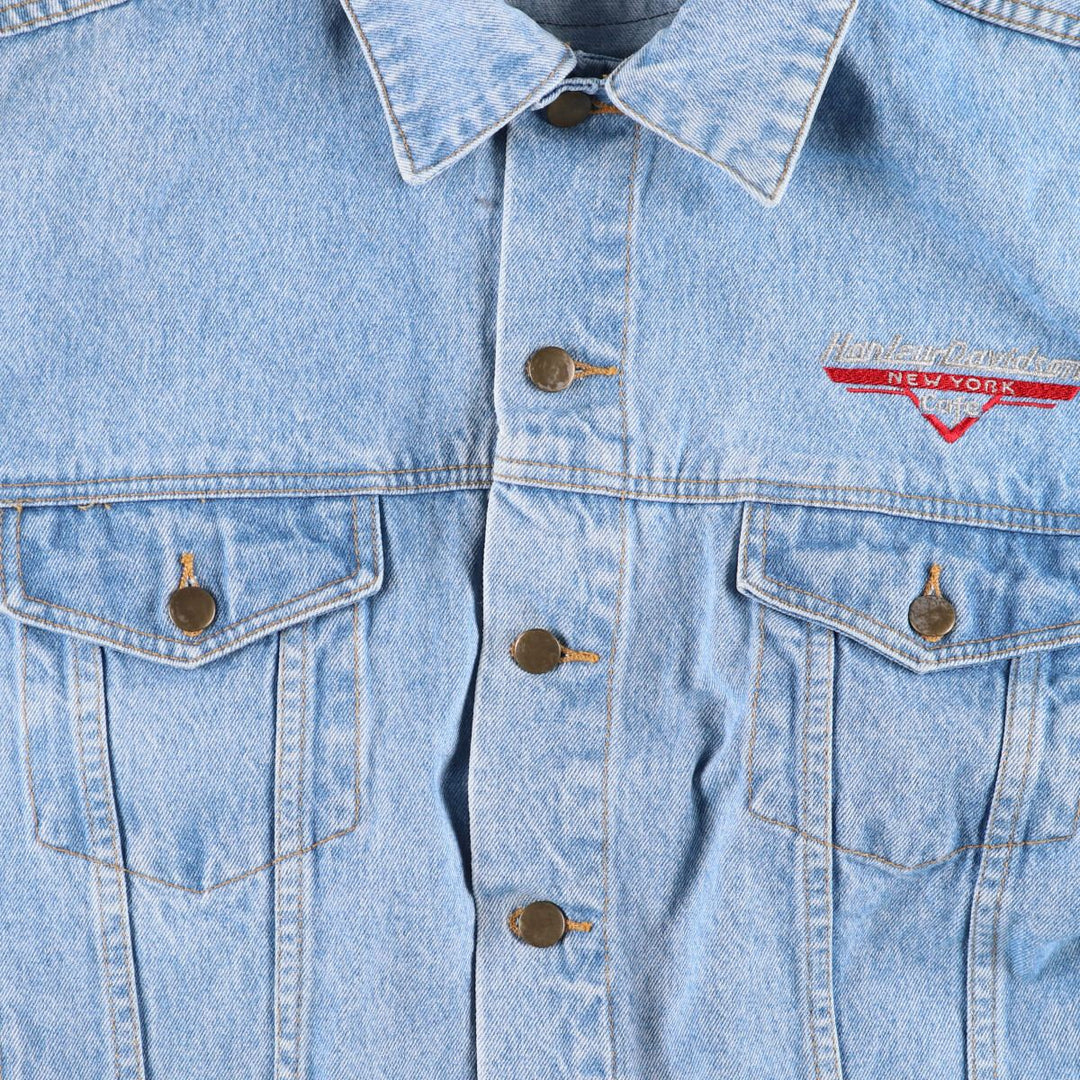90'S Harley-Davidson Denim Jacket, G-Jean, Men's Size L, Vintage / eaa515559