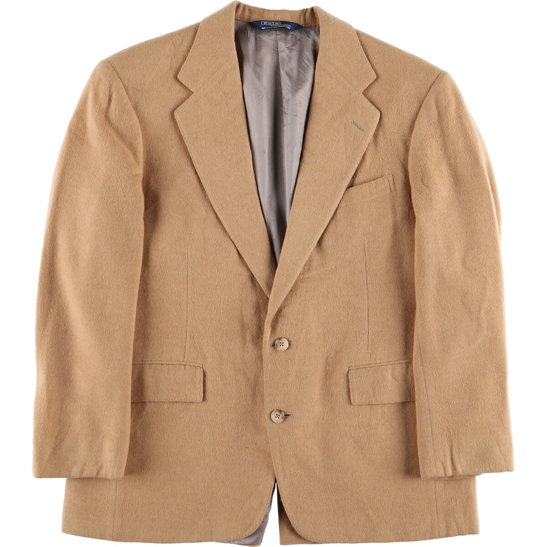 90'S Polo by Ralph Lauren camel hair tailored jacket, made in USA, men's size M, vintage / eaa515567