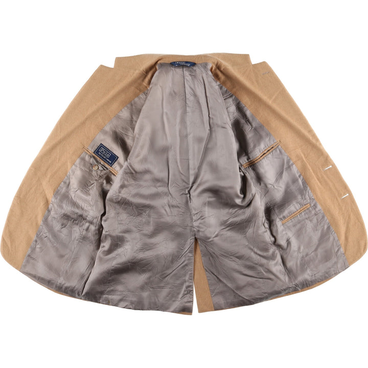 90'S Polo by Ralph Lauren camel hair tailored jacket, made in USA, men's size M, vintage / eaa515567