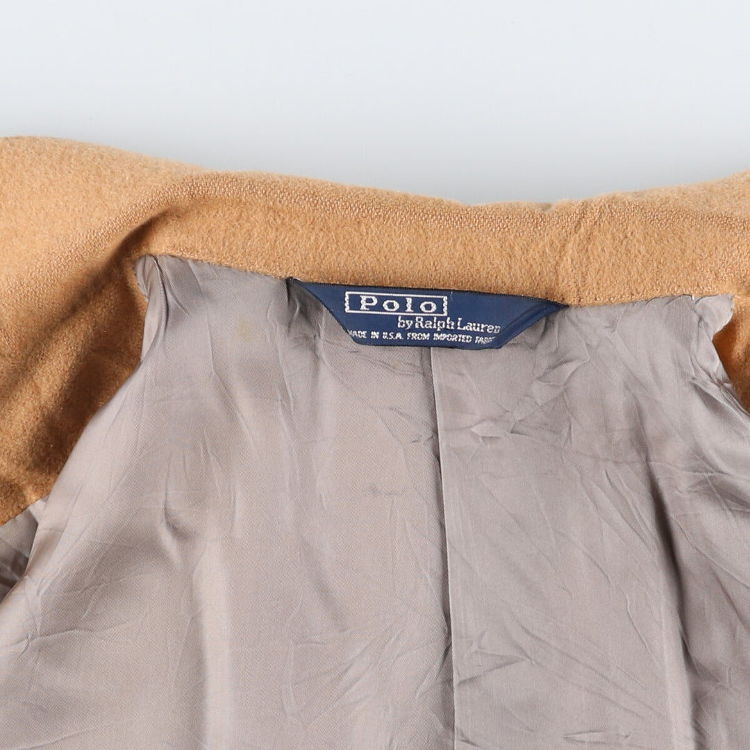90'S Polo by Ralph Lauren camel hair tailored jacket, made in USA, men's size M, vintage / eaa515567