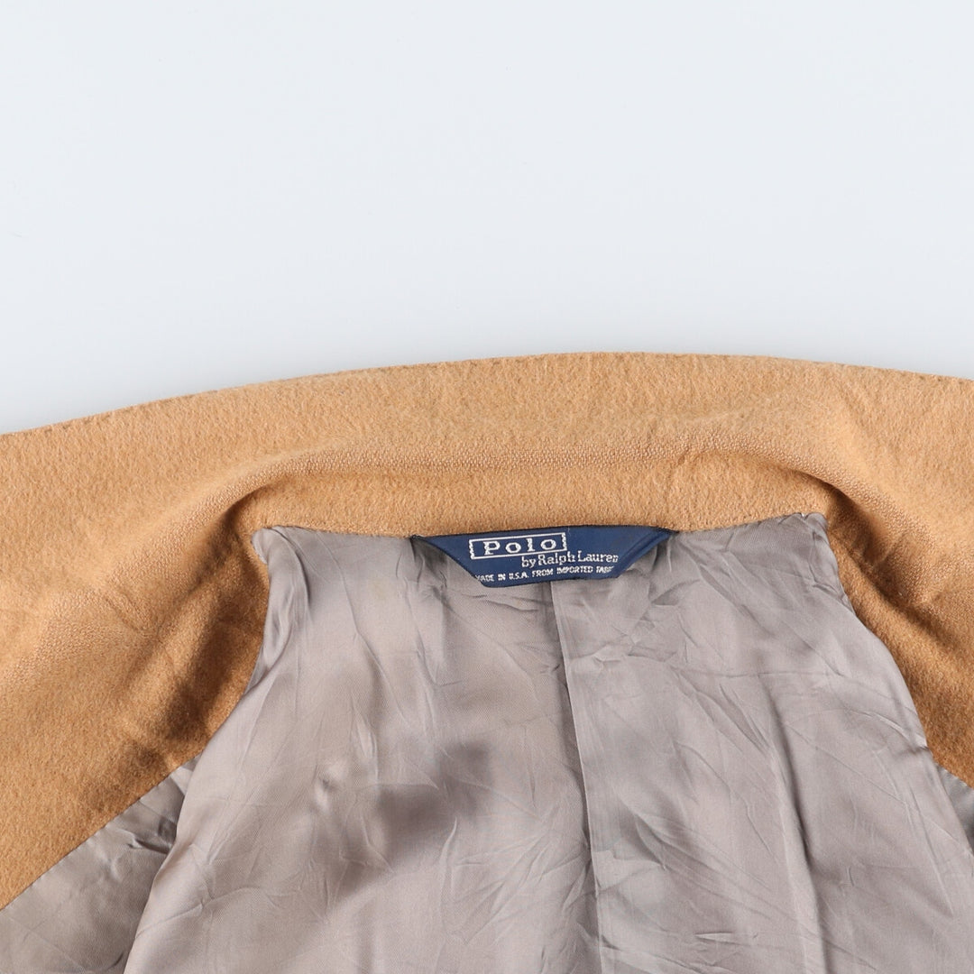 90'S Polo by Ralph Lauren camel hair tailored jacket, made in USA, men's size M, vintage / eaa515567