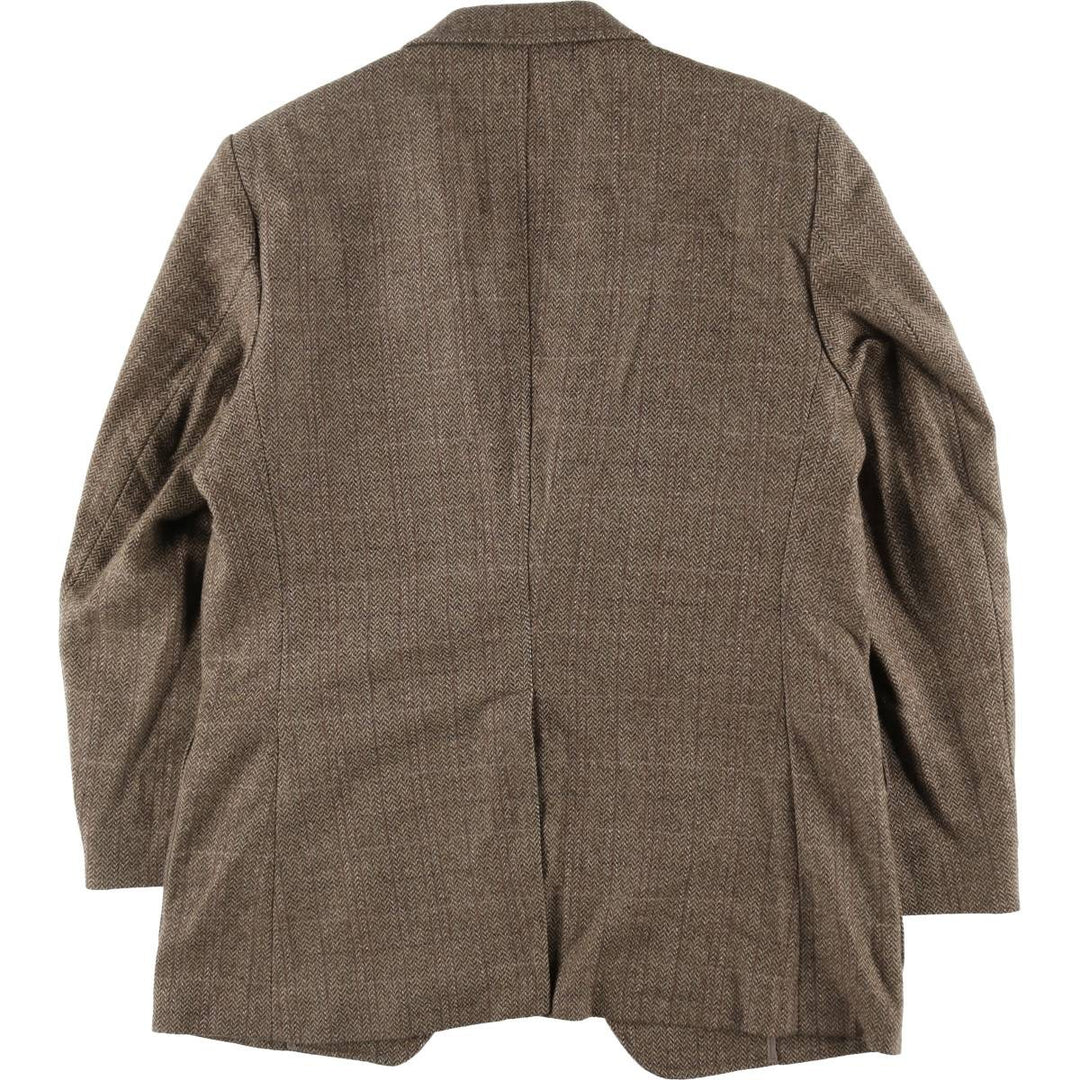 ESCAPE from the ordinary Check Pattern Herringbone Wool Tailored Jacket Made in England Men's L size /eaa515574