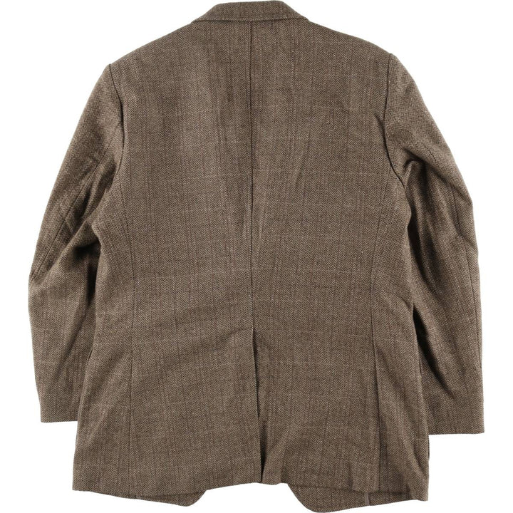 ESCAPE from the ordinary Check Pattern Herringbone Wool Tailored Jacket Made in England Men's L size /eaa515574