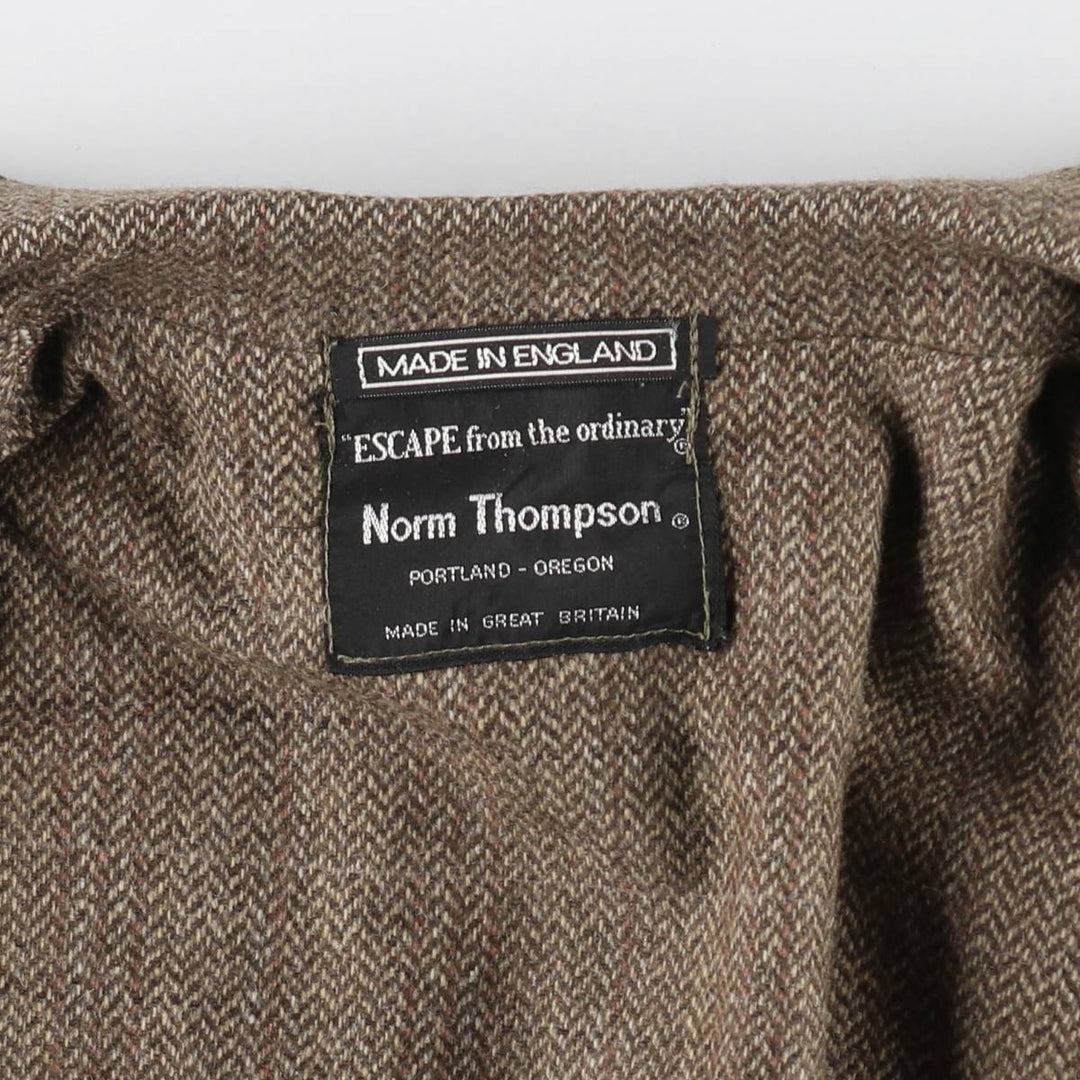 ESCAPE from the ordinary Check Pattern Herringbone Wool Tailored Jacket Made in England Men's L size /eaa515574