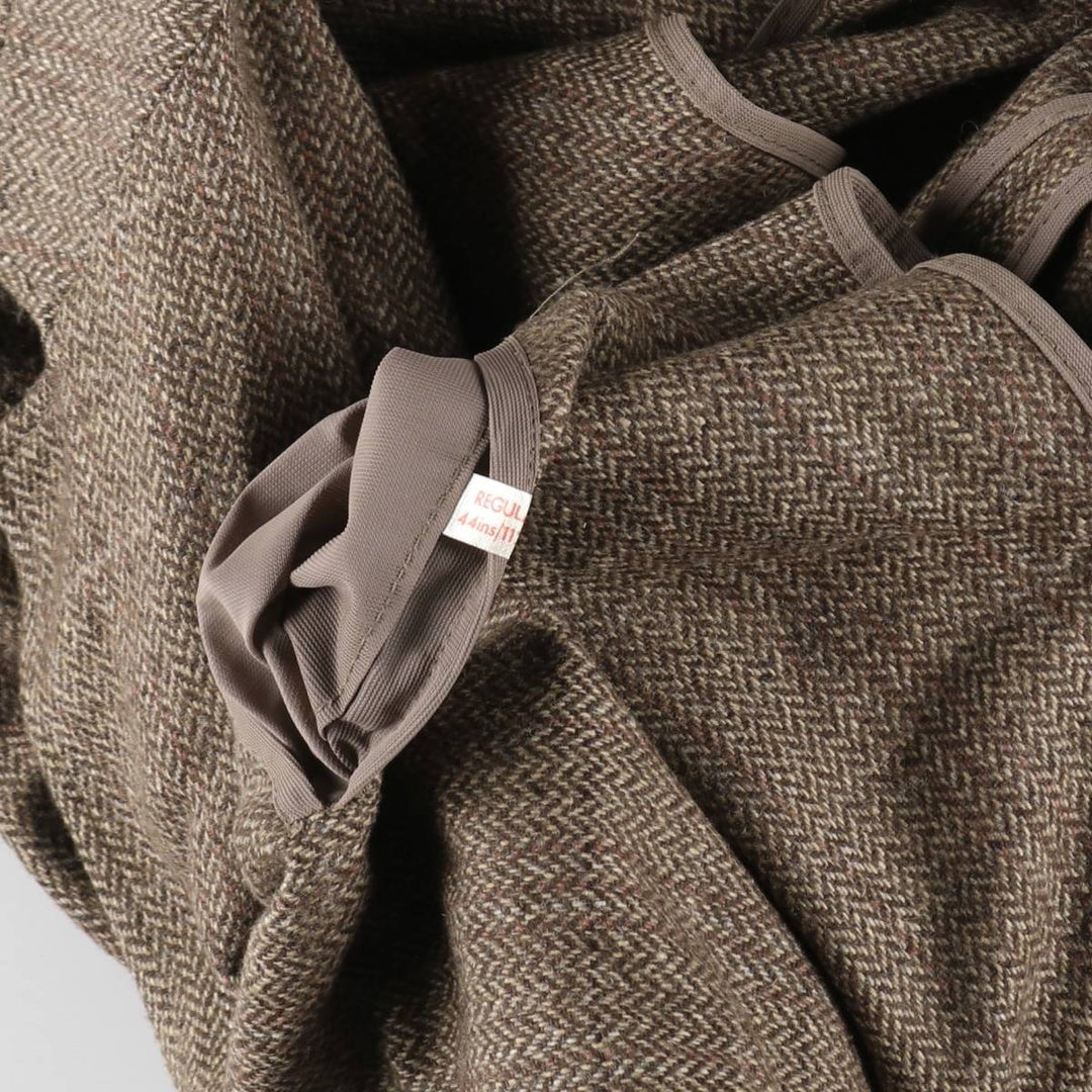 ESCAPE from the ordinary Check Pattern Herringbone Wool Tailored Jacket Made in England Men's L size /eaa515574