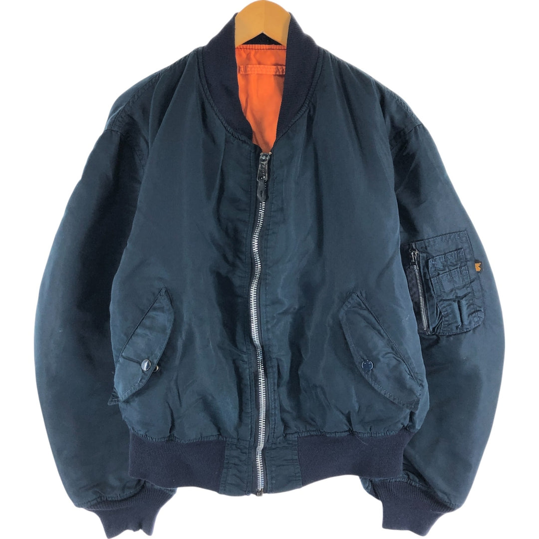 Civilian product Alpha ALPHA MA-1 type military flight jacket made in USA equivalent to men's XL /eaa515592