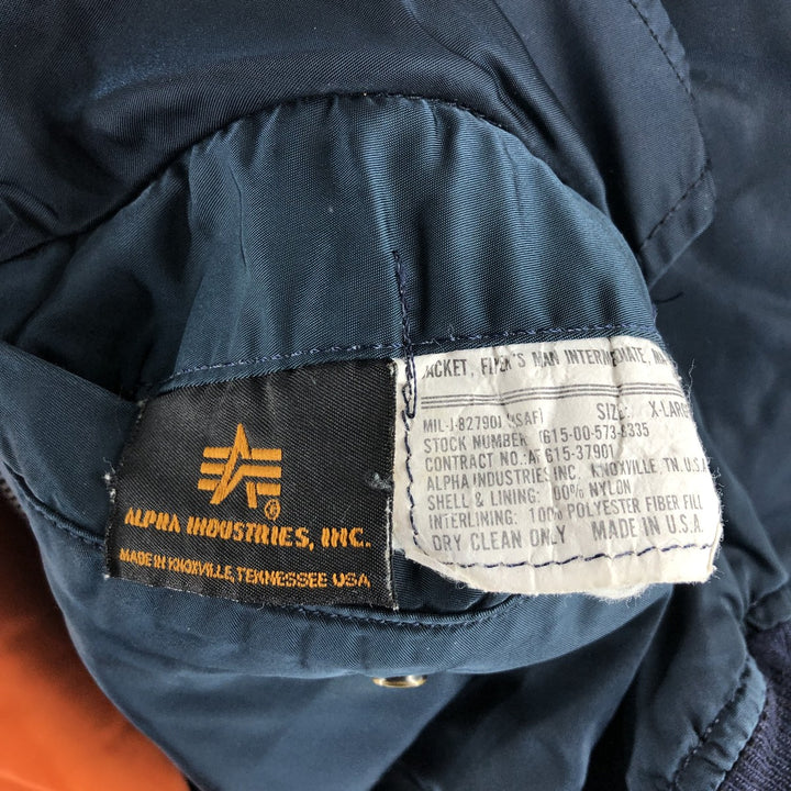 Civilian product Alpha ALPHA MA-1 type military flight jacket made in USA equivalent to men's XL /eaa515592