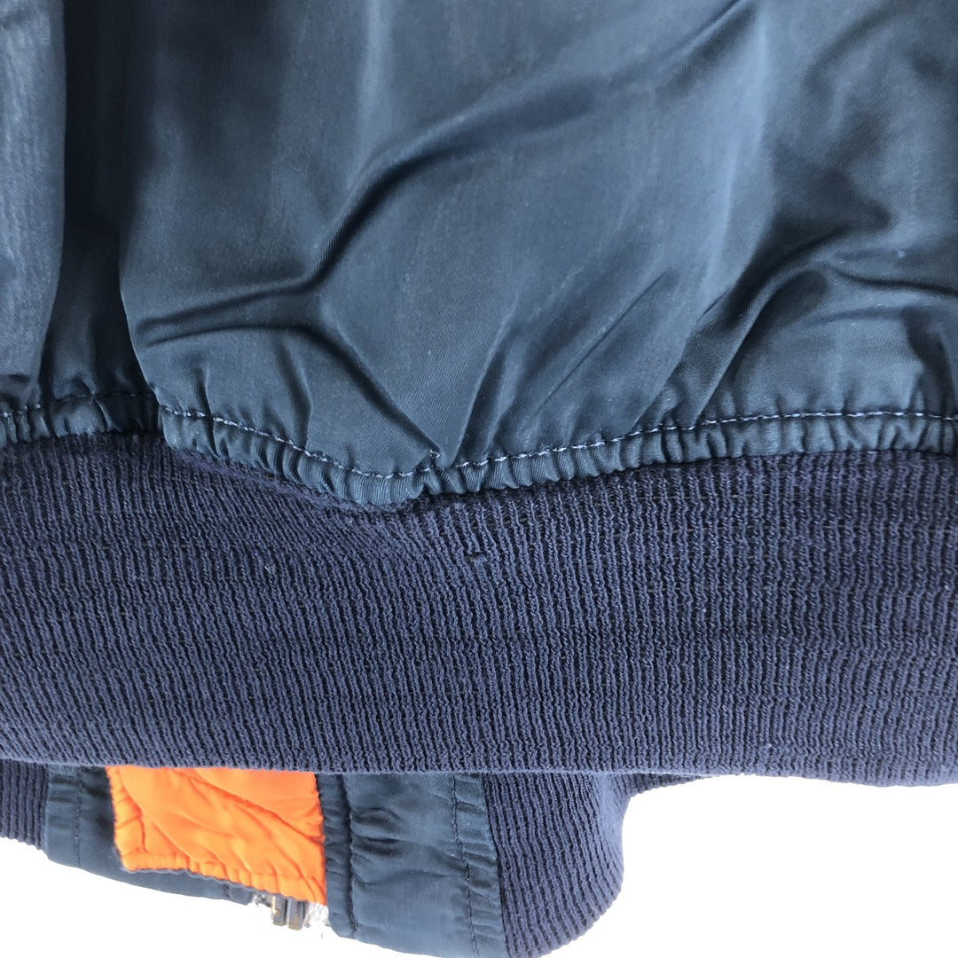 Civilian product Alpha ALPHA MA-1 type military flight jacket made in USA equivalent to men's XL /eaa515592