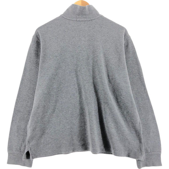 Ralph Lauren POLO RALPH LAUREN Half-zip sweatshirt, sweatshirt, men's size L cotton gray type Vintage Second Hand