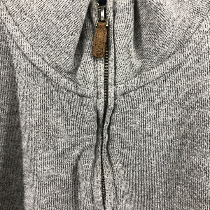 Ralph Lauren POLO RALPH LAUREN Half-zip sweatshirt, sweatshirt, men's size L cotton gray type Vintage Second Hand