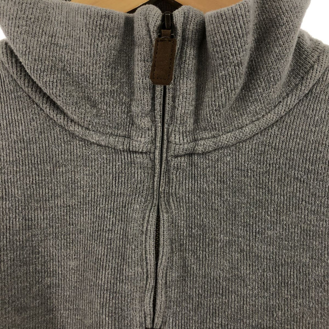 Ralph Lauren POLO by Ralph Lauren Half-Zip Sweatshirt, Men's Size L cotton gray type Vintage Second Hand