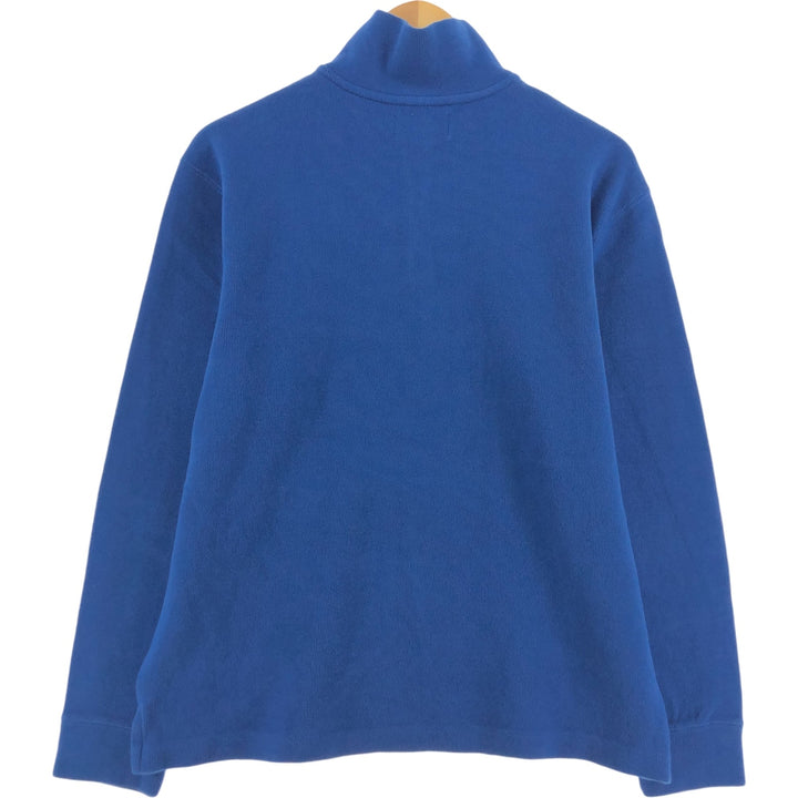 Ralph Lauren POLO by Ralph Lauren Half-Zip Sweatshirt, Men's Size L cotton blue type Vintage Second Hand