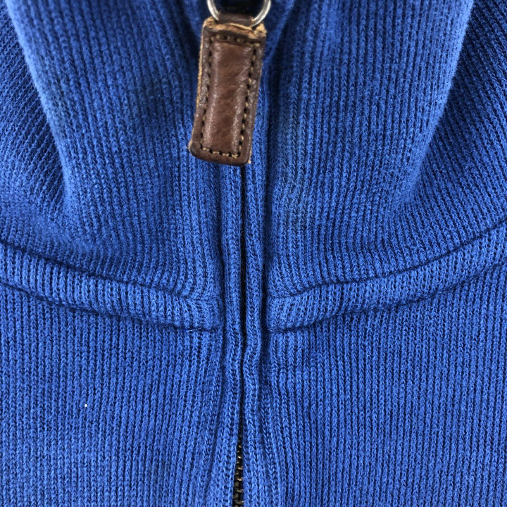 Ralph Lauren POLO by Ralph Lauren Half-Zip Sweatshirt, Men's Size L cotton blue type Vintage Second Hand