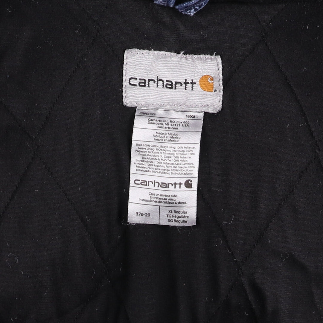 Carhartt Padded Active Jacket Duck Full Zip Hoodie Men's XL / eaa515778