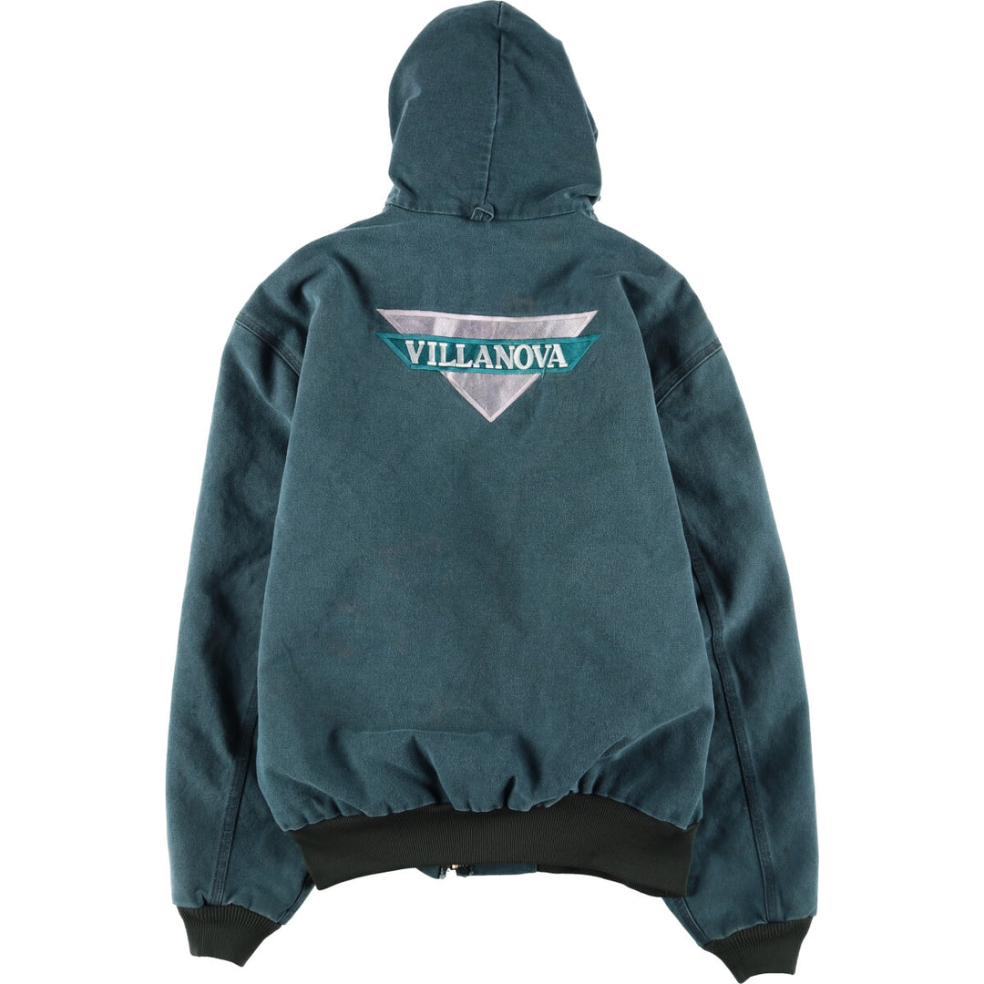 80s-90'S Carhartt Active Jacket, Padded Duck Full Zip Hoodie, Made in USA, Men's XL, Vintage /eaa515788