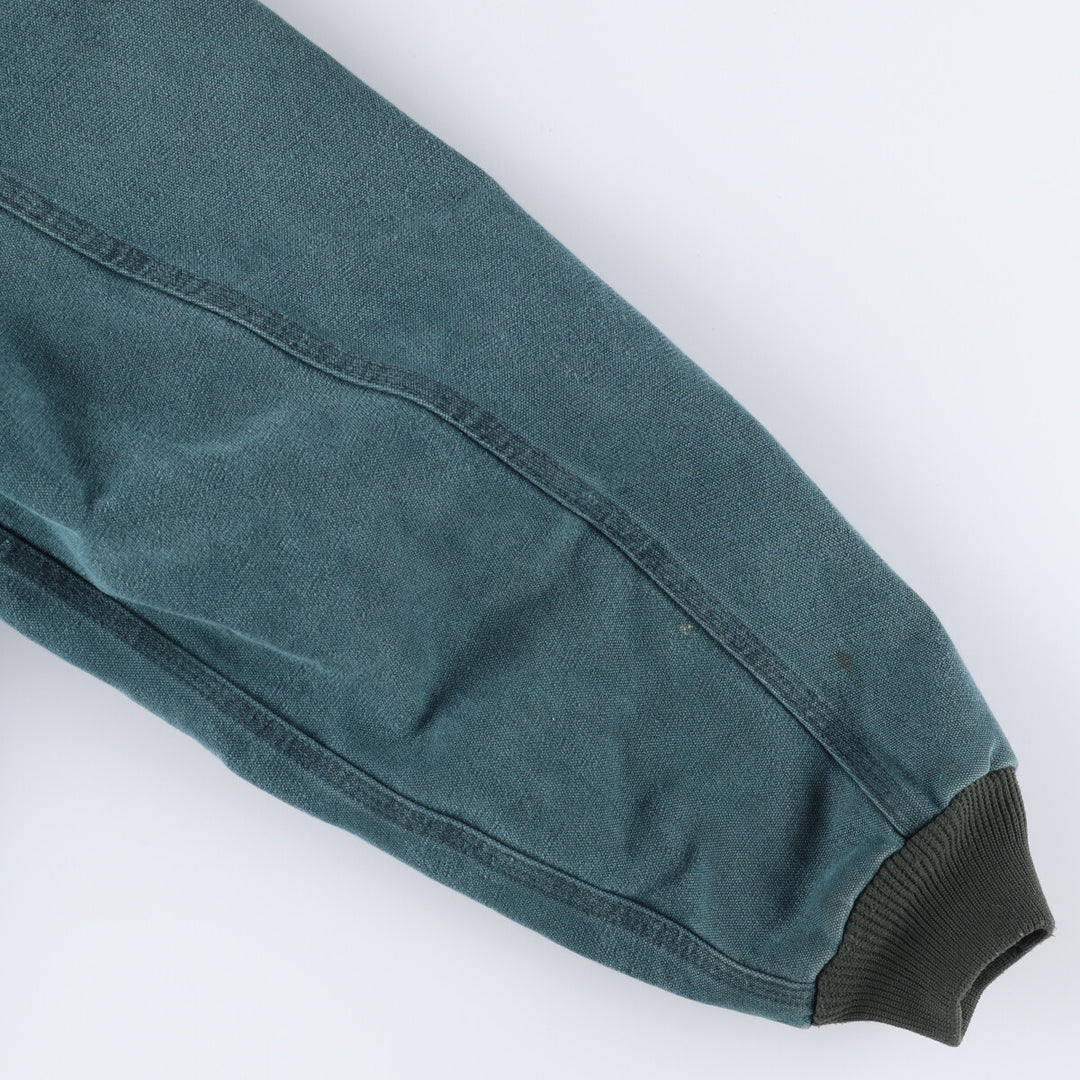 80s-90'S Carhartt Active Jacket, Padded Duck Full Zip Hoodie, Made in USA, Men's XL, Vintage /eaa515788