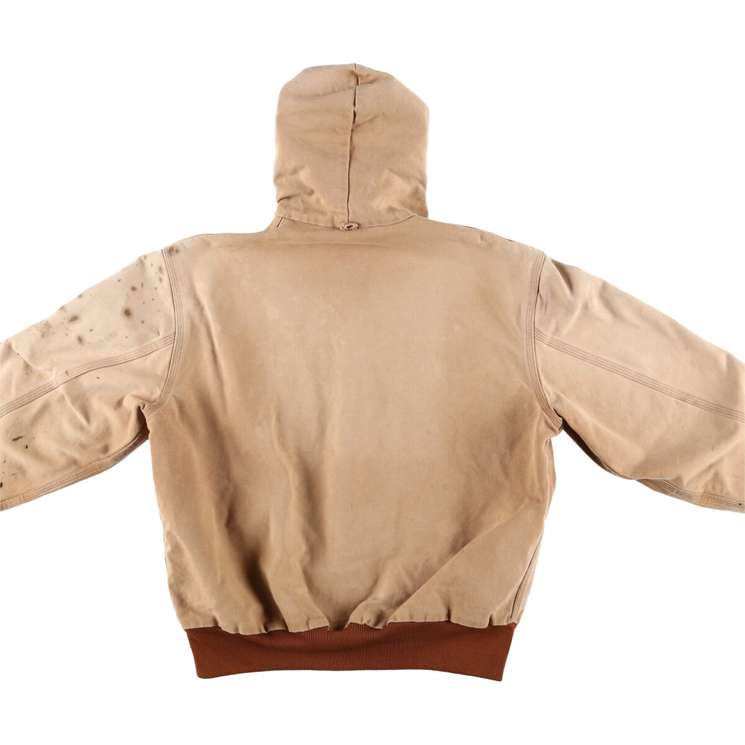 80s~90'S Carhartt Active Jacket Paint Duck Full Zip Hoodie Made in USA Men's XL Vintage /eaa515789