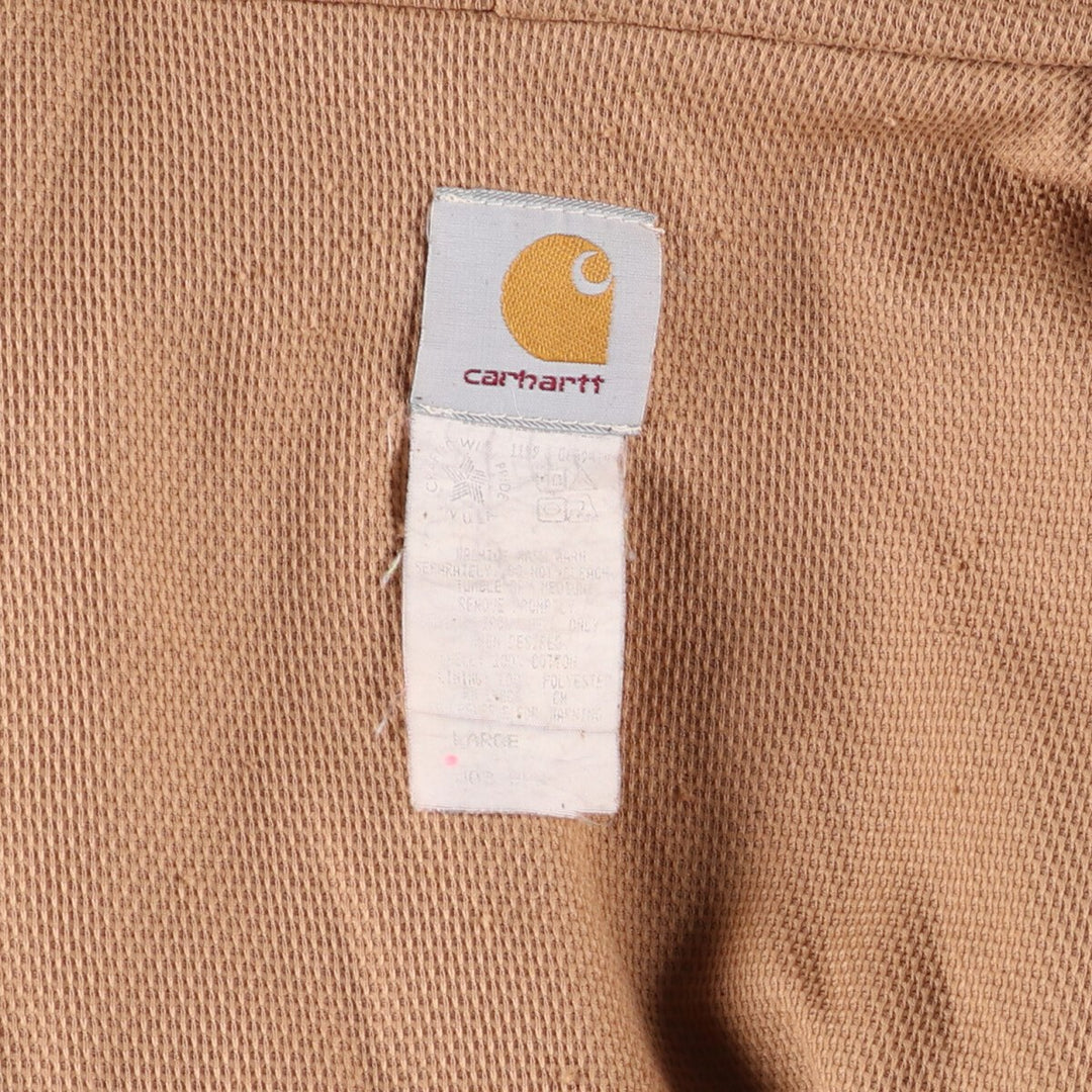80s~90'S Carhartt Active Jacket Paint Duck Full Zip Hoodie Made in USA Men's XL Vintage /eaa515789