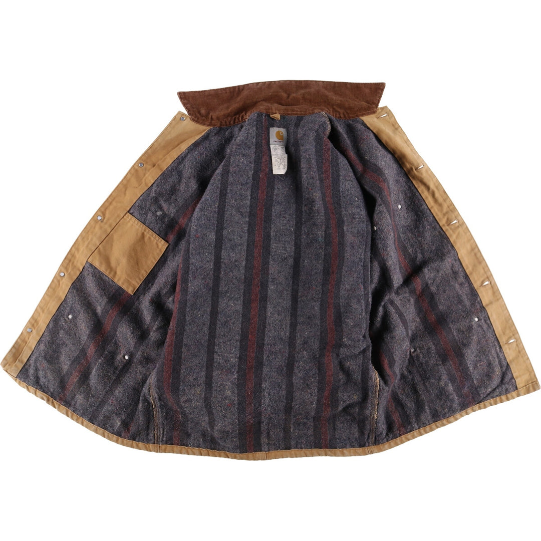 90'S Carhartt Michigan Chore Coat Duck Coverall Made in USA Men's L Size Vintage /eaa515795