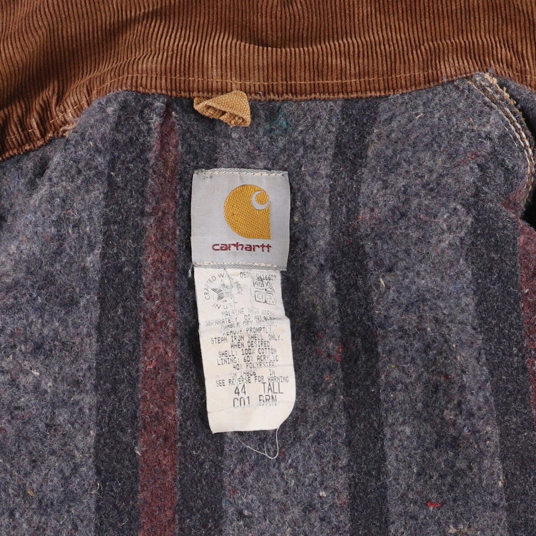 90'S Carhartt Michigan Chore Coat Duck Coverall Made in USA Men's L Size Vintage /eaa515795