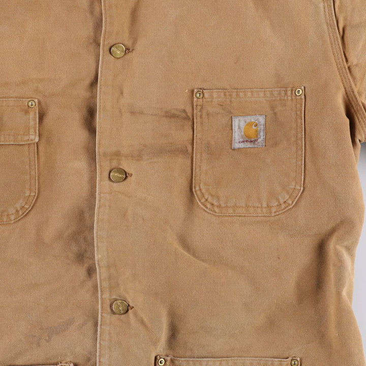 90'S Carhartt Michigan Chore Coat Duck Coverall Made in USA Men's L Size Vintage /eaa515795