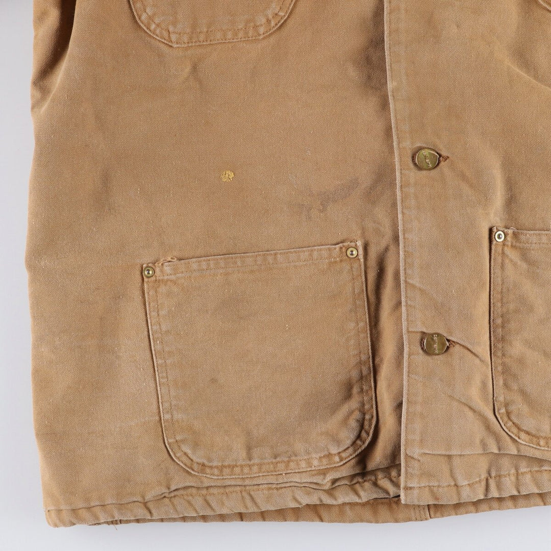 90'S Carhartt Michigan Chore Coat Duck Coverall Made in USA Men's L Size Vintage /eaa515795