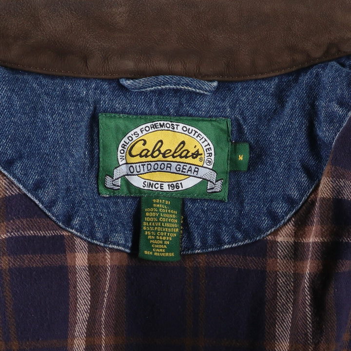 90s~00'S Cabelas denim jacket, denim jacket, men's size M /eaa515800