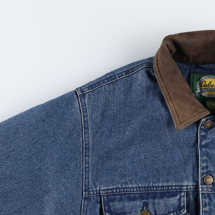 90s~00'S Cabelas denim jacket, denim jacket, men's size M /eaa515800