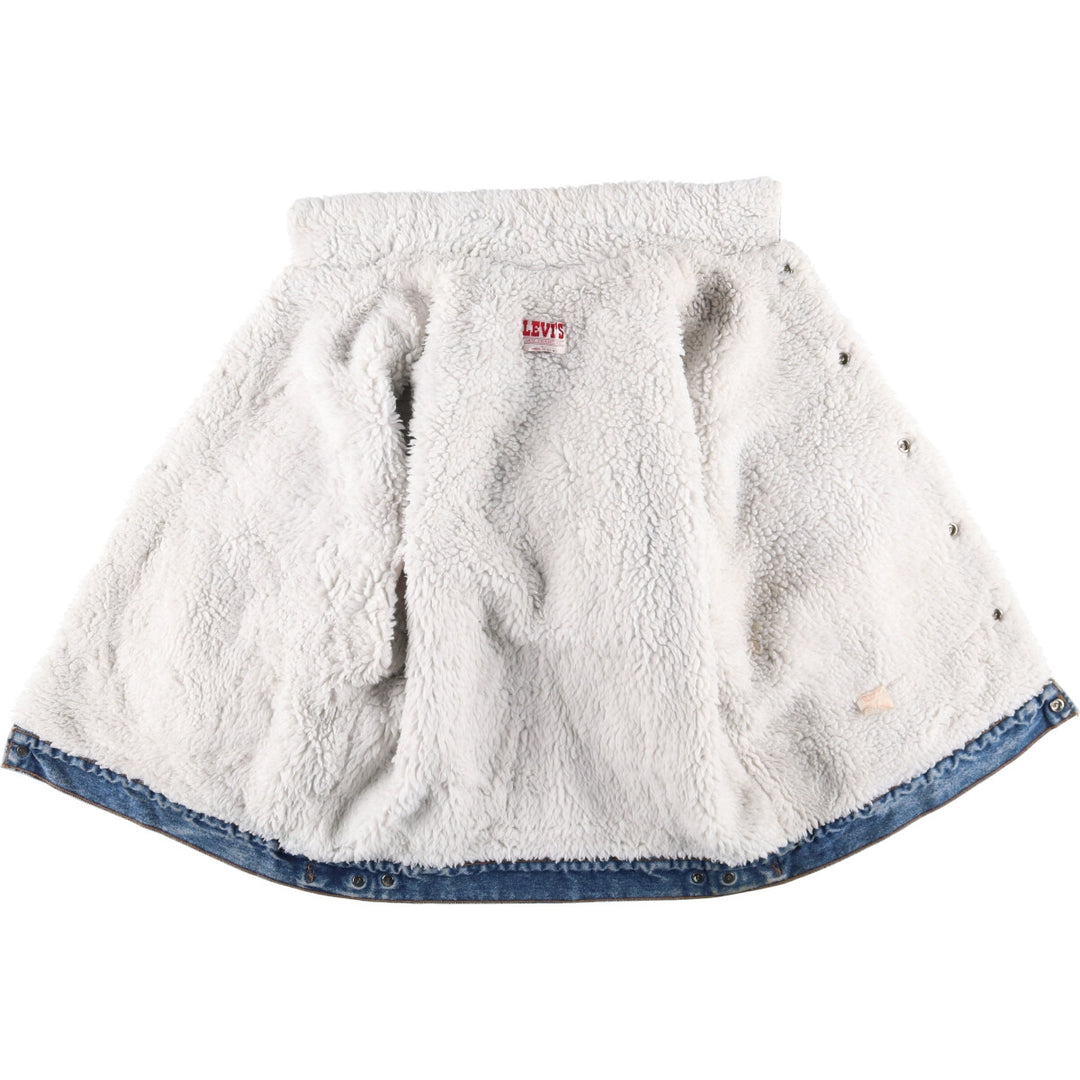 80'S Levi's 70609-0218 denim fleece jacket made in USA, men's size L, vintage /eaa515806