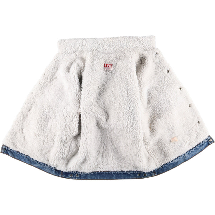 80'S Levi's 70609-0218 denim fleece jacket made in USA, men's size L, vintage /eaa515806