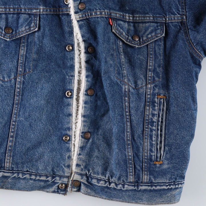 80'S Levi's 70609-0218 denim fleece jacket made in USA, men's size L, vintage /eaa515806