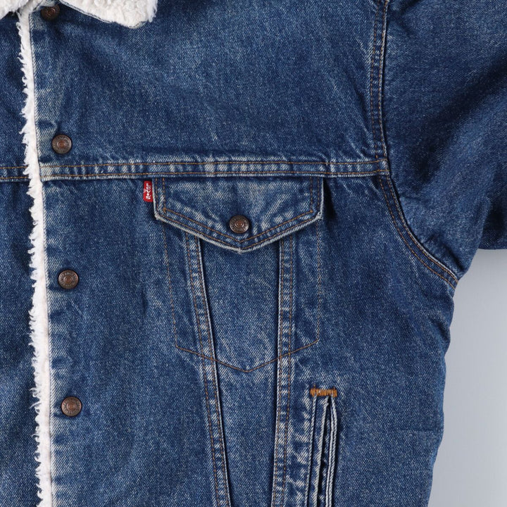 80'S Levi's 70609-0218 denim fleece jacket made in USA, men's size L, vintage /eaa515806
