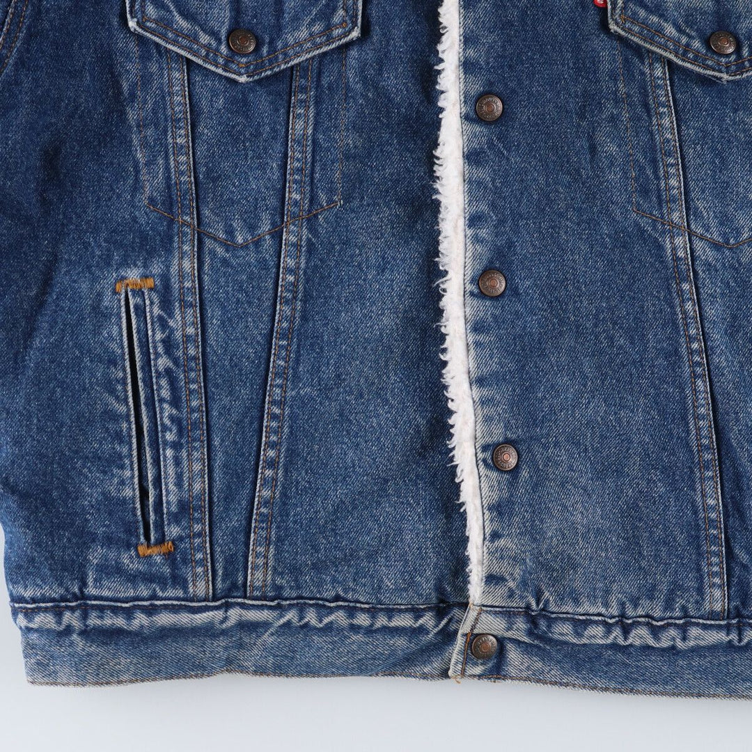 80'S Levi's 70609-0218 denim fleece jacket made in USA, men's size L, vintage /eaa515806